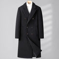 Płaszcz męski dwurzędowy slim-fit z bocznymi kieszeniami - 1 - Livia-Moda