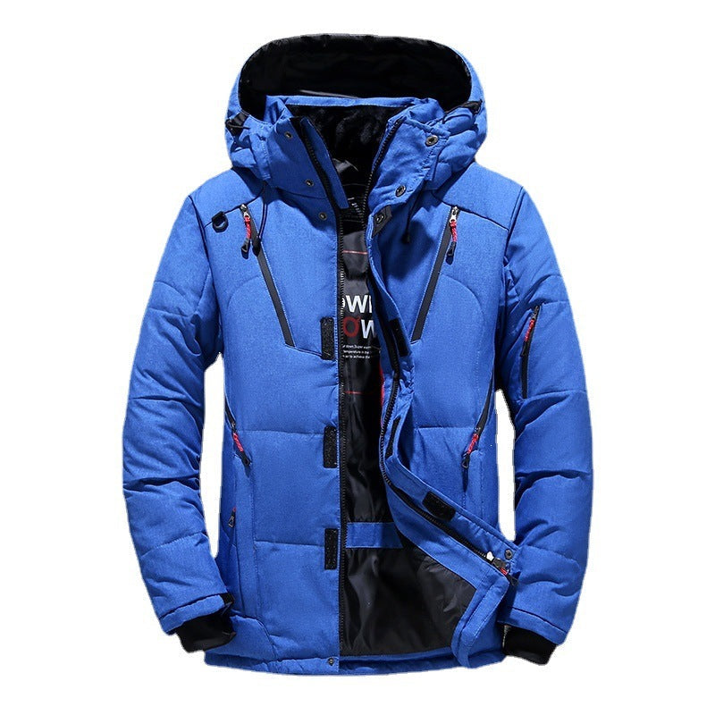 Kurtka zimowa męska Slim Fit z kapturem - 3 - Livia-Moda