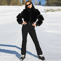 Kombinezon Damski Slim-Fit z Kapturem i Frędzlami - 1 - Livia-Moda