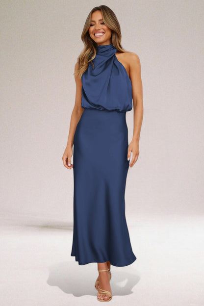Olivia – Women Elegant Halter Neck Dress - Image 4