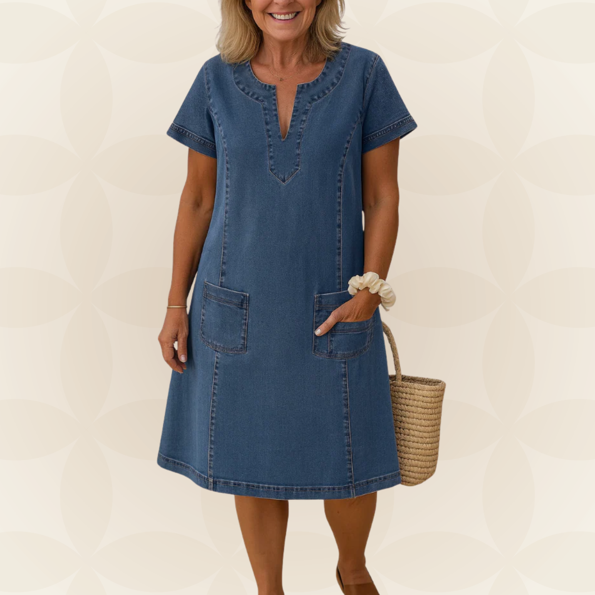 Doreen – Casual Denim Summer Dress - Image 1
