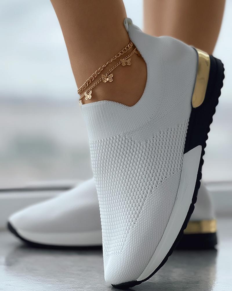 Karolina – Stylowe Sneakersy Damskie z Elastyczną Cholewką