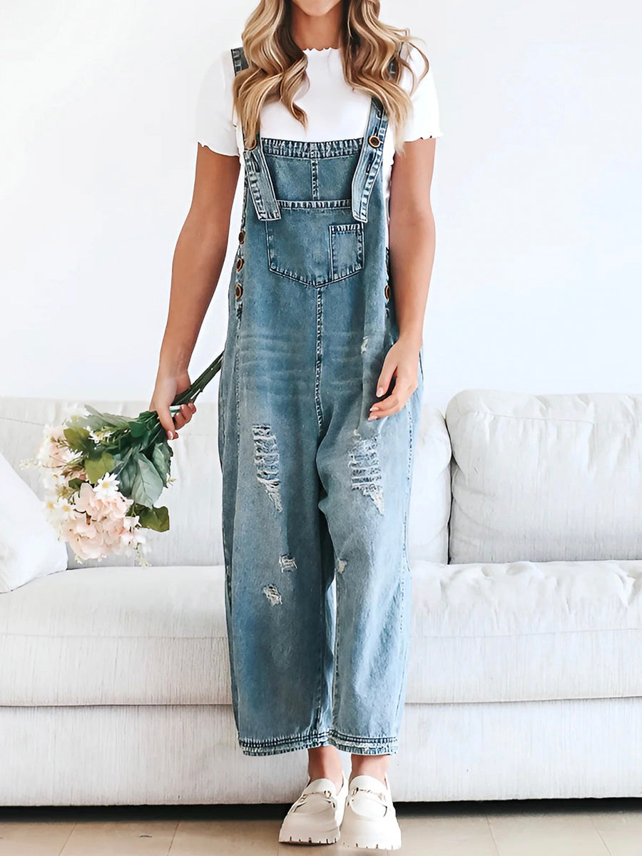 Erika – Loose-fitting denim Jumpsuit - Image 1