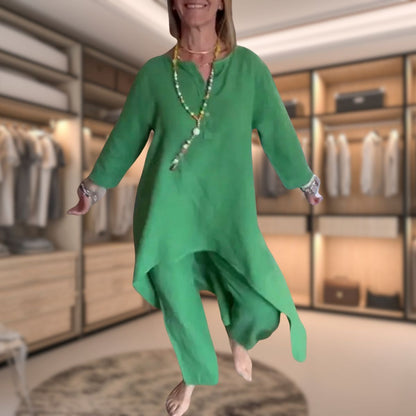 María – Wygodny damski zestaw z tuniką i spodniami