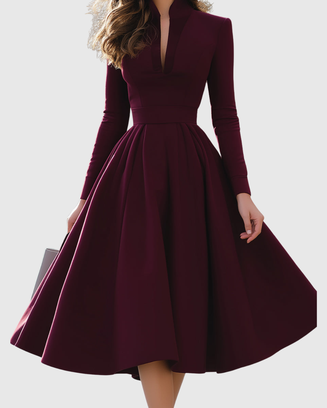 Susanne – Elegant V-Neck Dress - Image 4