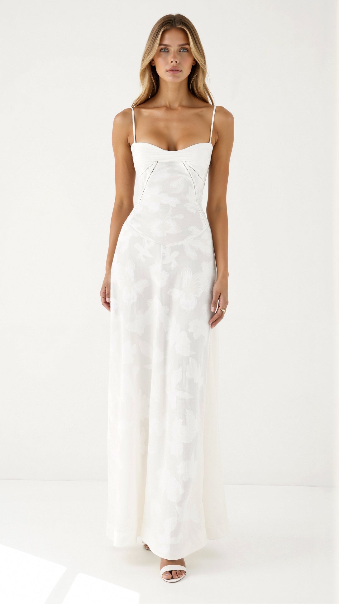 Antonia – Women Floral Print Wedding Guest Dress - Image 1