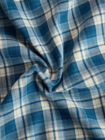 Helena – Damska długa sukienka koszulowa w kratę