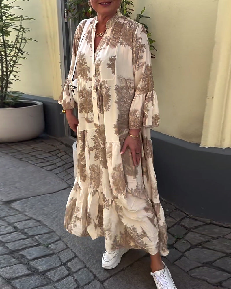 Luisa – Floral Loose-Fitting Patchwork Dress - Image 12