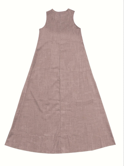 Marie – Elegant Women's Linen Maxi Dress for Women - Image 9