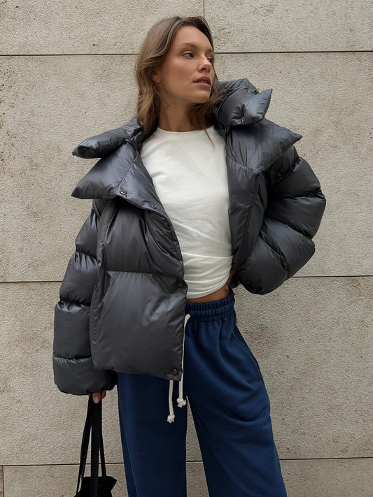 Mila – Damska puchowa kurtka zimowa oversize
