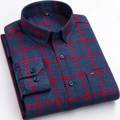 James – Flanelowa koszula w kratę męska