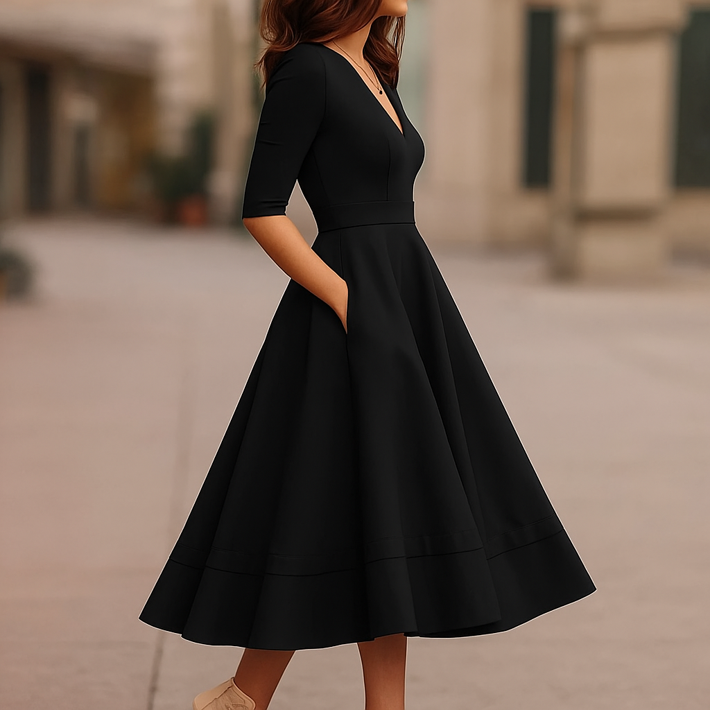 Johanna – Elegant A-line Dress for Women - Image 2