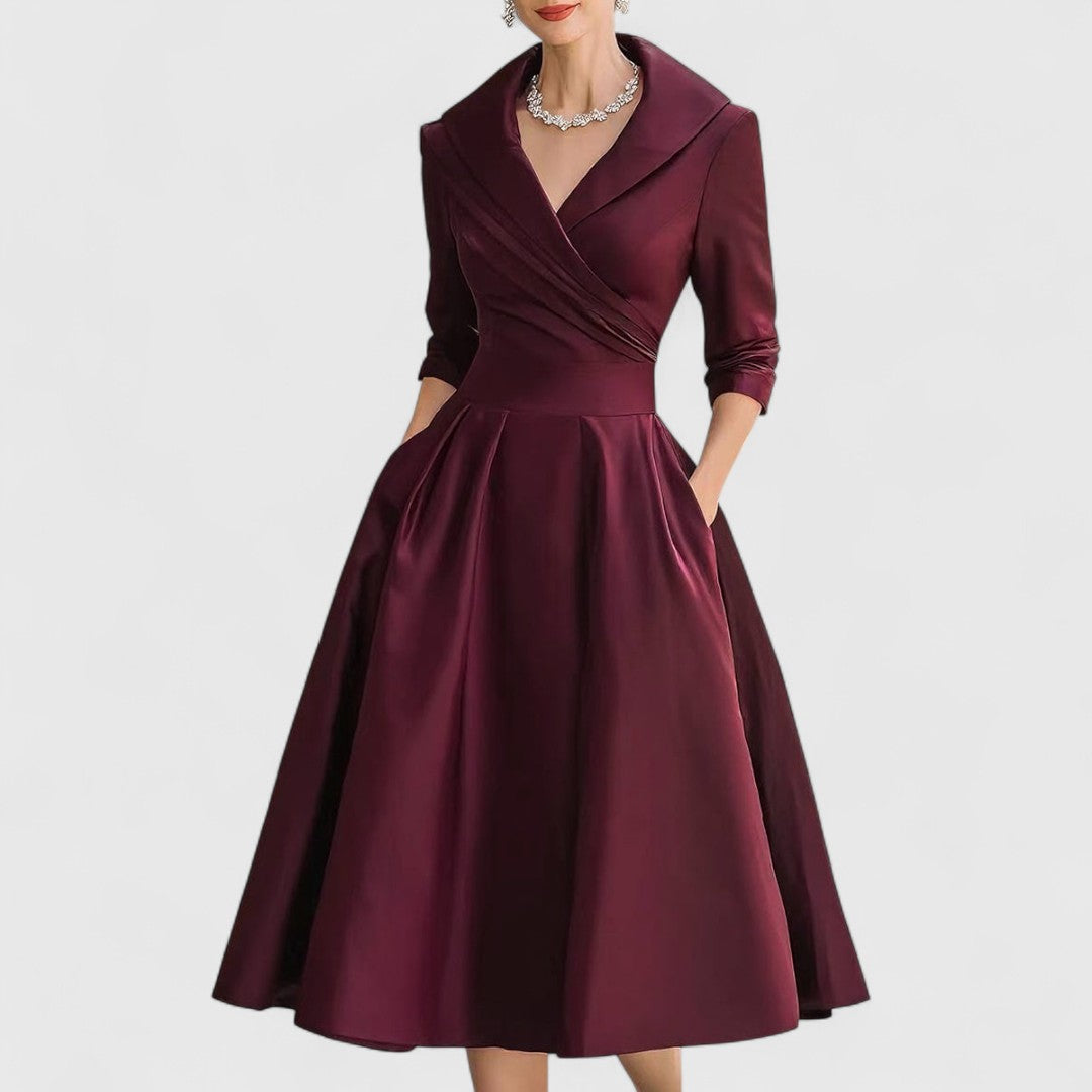 Christina – Elegant Midi Dress for Women - Image 2