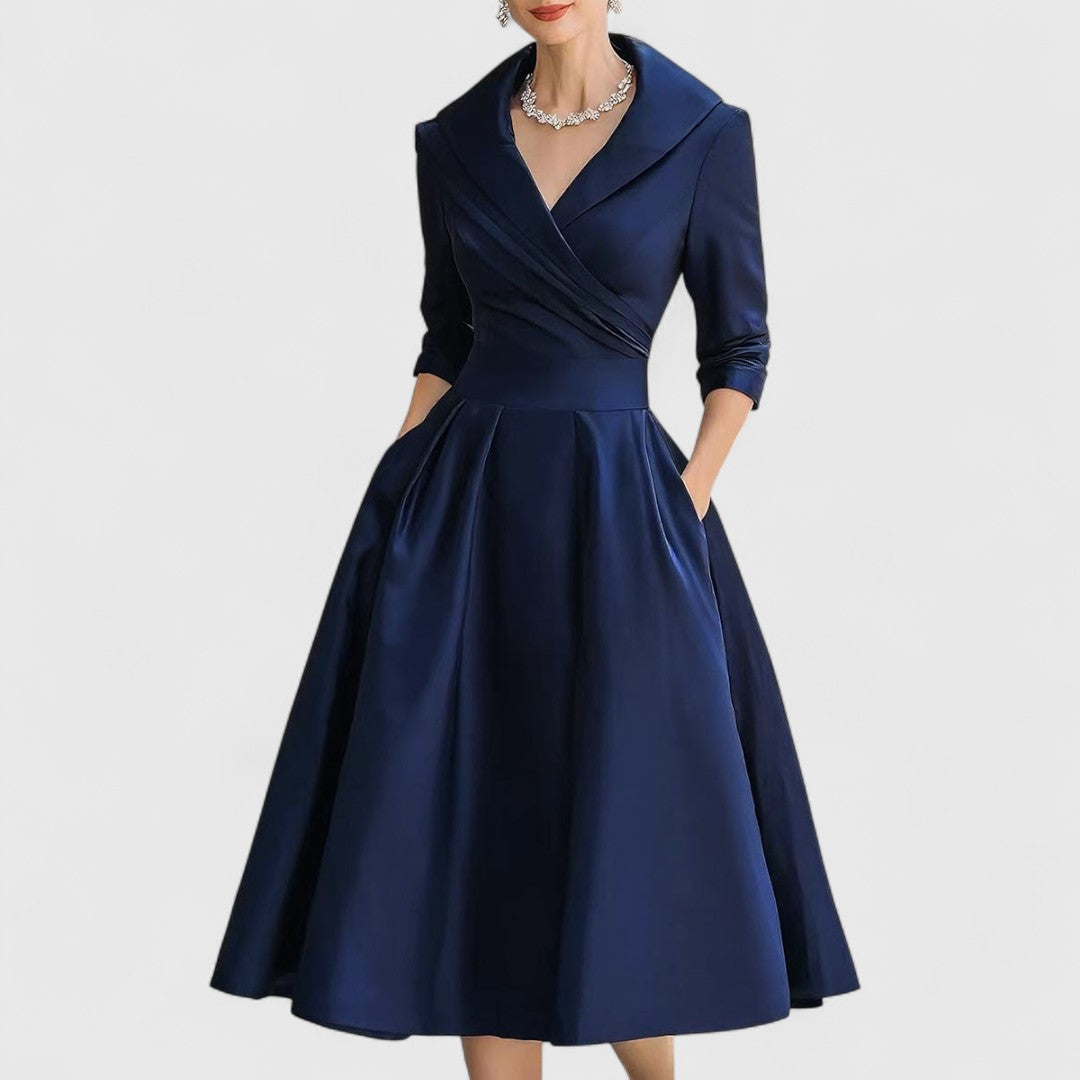 Christina – Elegant Midi Dress for Women - Image 3
