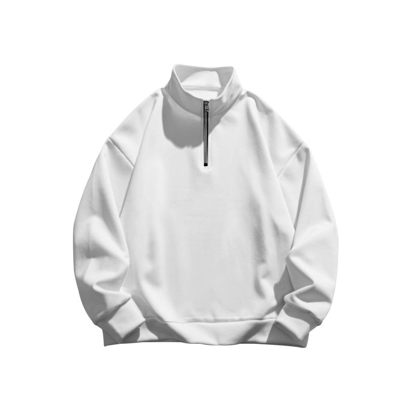 Kacper – Bluza Męska z Półgolfem i Zamkiem