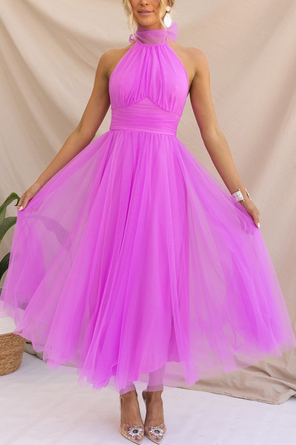 Theresa – Women Elegant Halter Neck Dress - Image 30