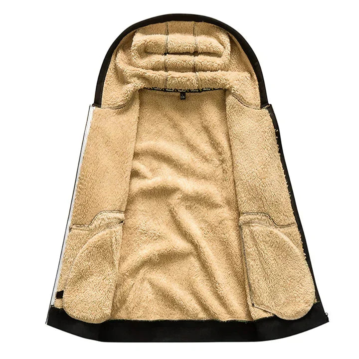 Michał – Męska Bluza z Kapturem Ocieplana Polarem