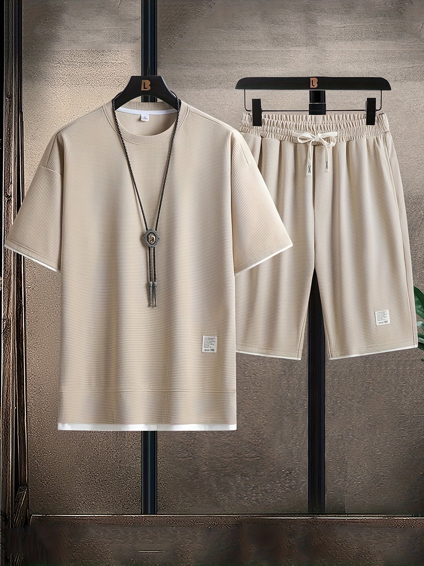 Noah – Zestaw domowy z dzianiny typu wafel