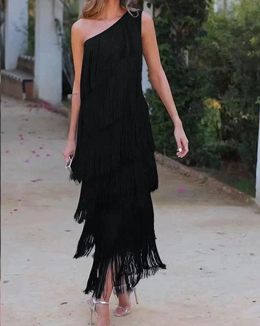 Annemarie – Elegant Fringe Dress for Women - Image 7