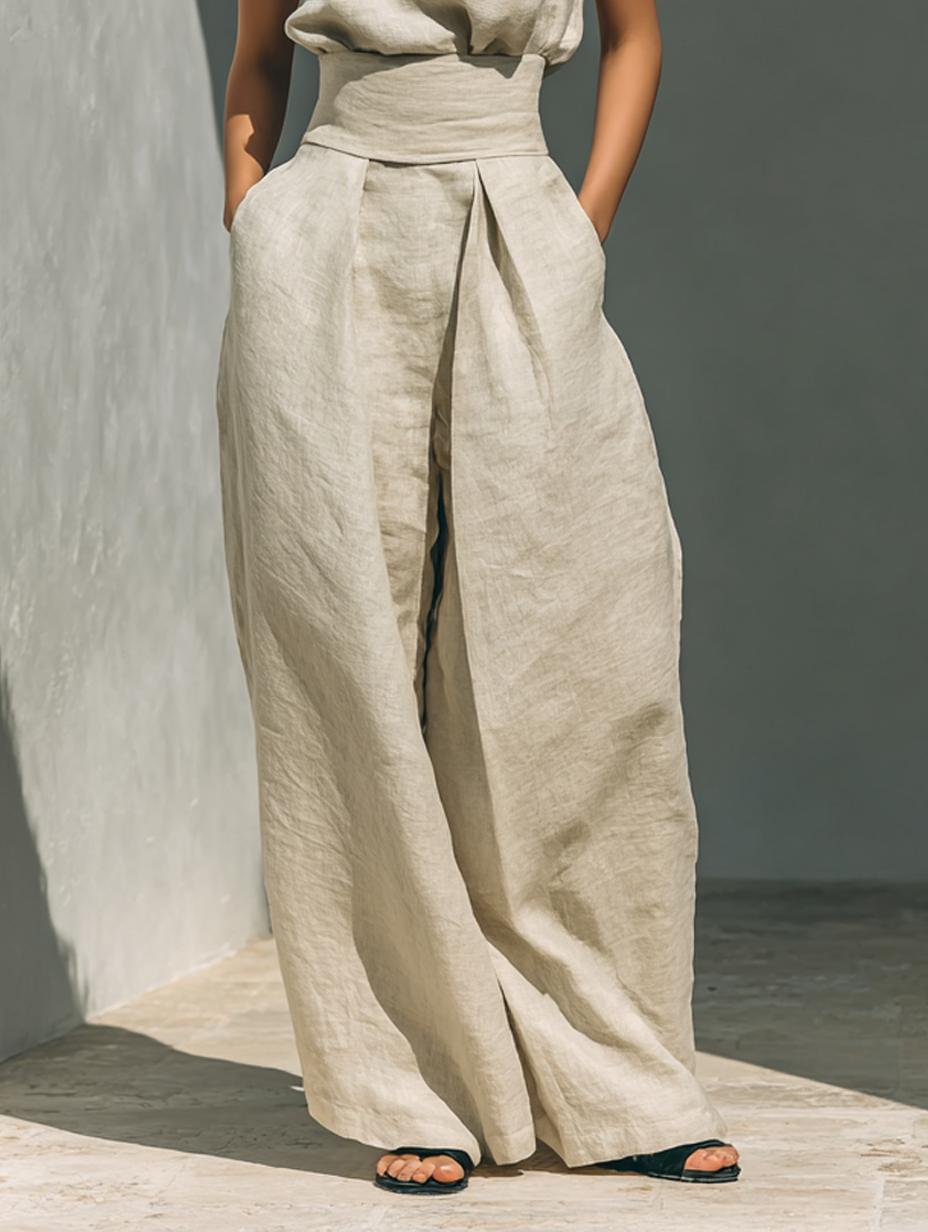 Lieselotte – Sleeveless Blouse and Wide-Leg Jumpsuit - Image 7