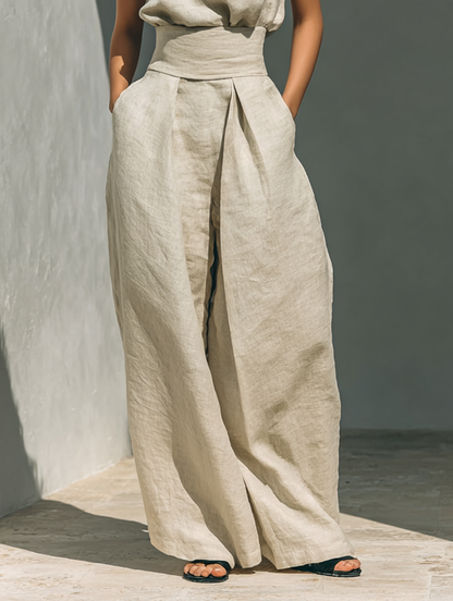 Lieselotte – Sleeveless Blouse and Wide-Leg Jumpsuit - Image 7