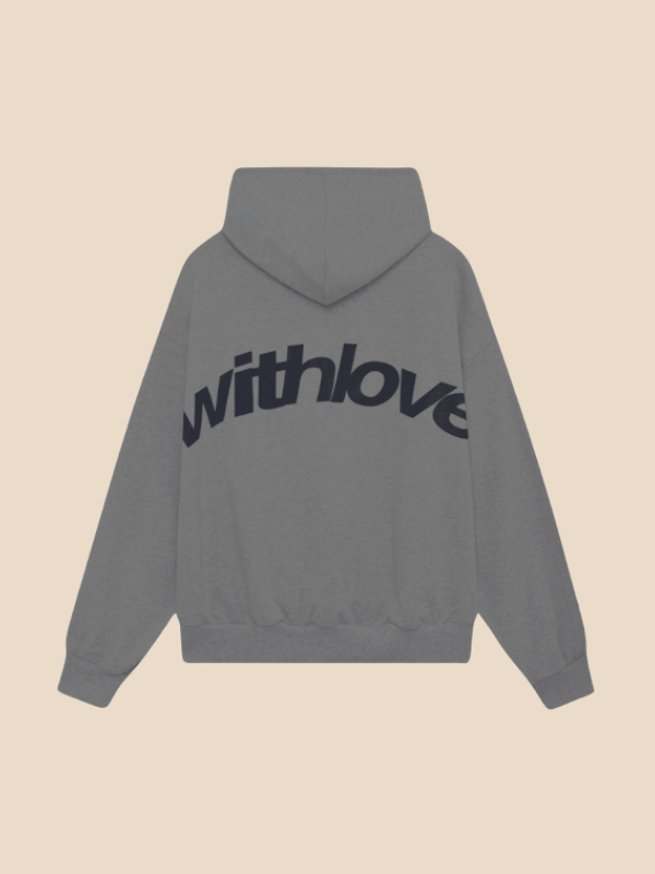 Lena – Bluza z Kapturem Oversize z Napisem na Plecach