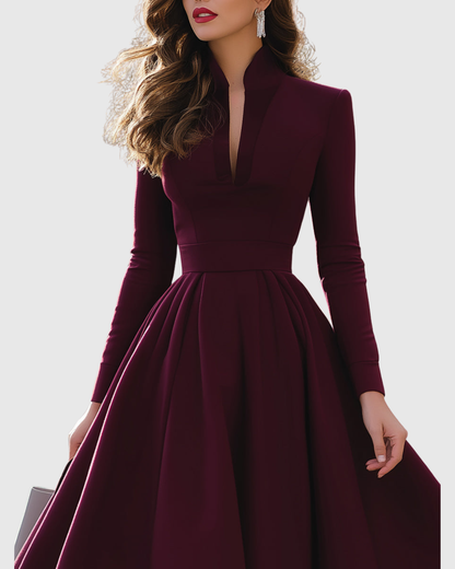 Susanne – Elegant V-Neck Dress - Image 2