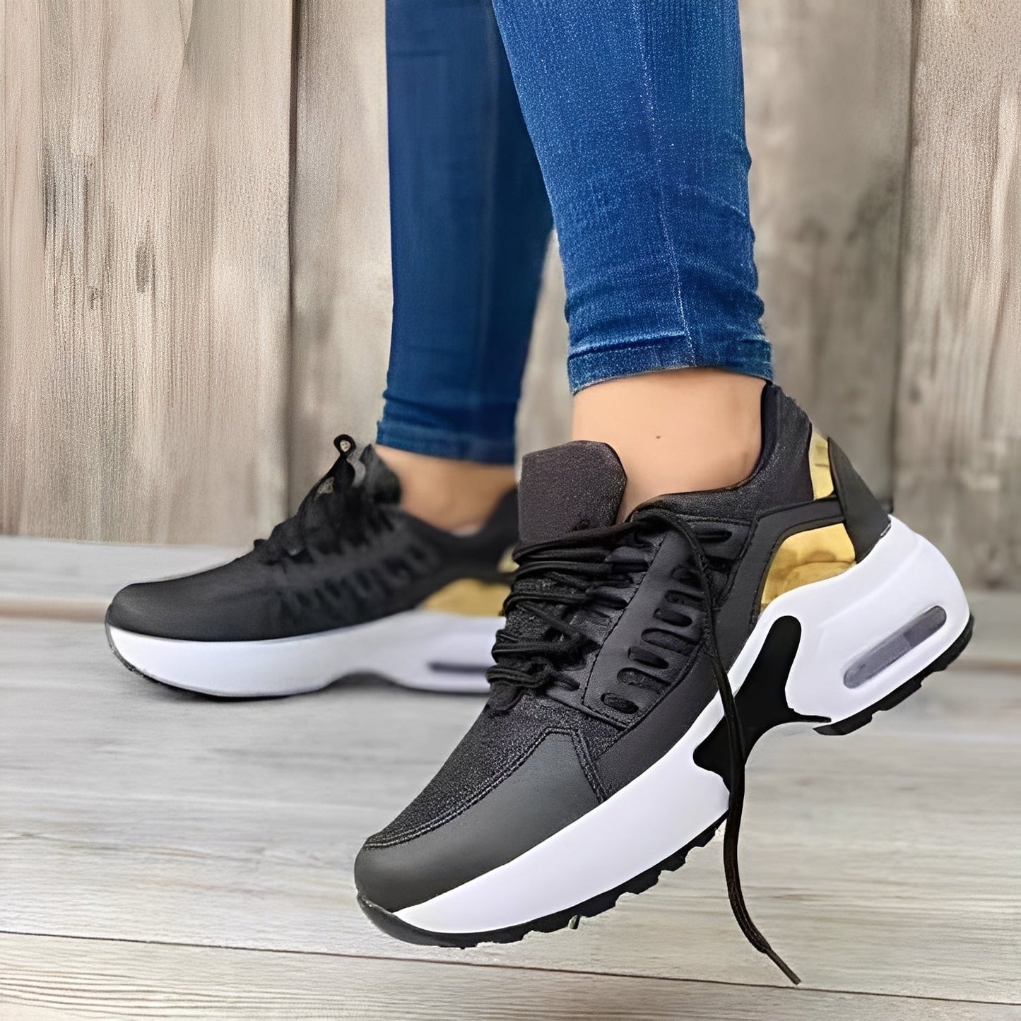 Aero – Buty sportowe damskie sneakersy na platformie