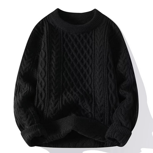 Noir – Sweter damski z warkoczowym splotem