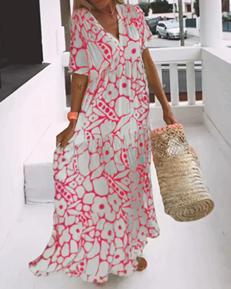 Karin – Women Floral Print Maxi Dress - Image 3