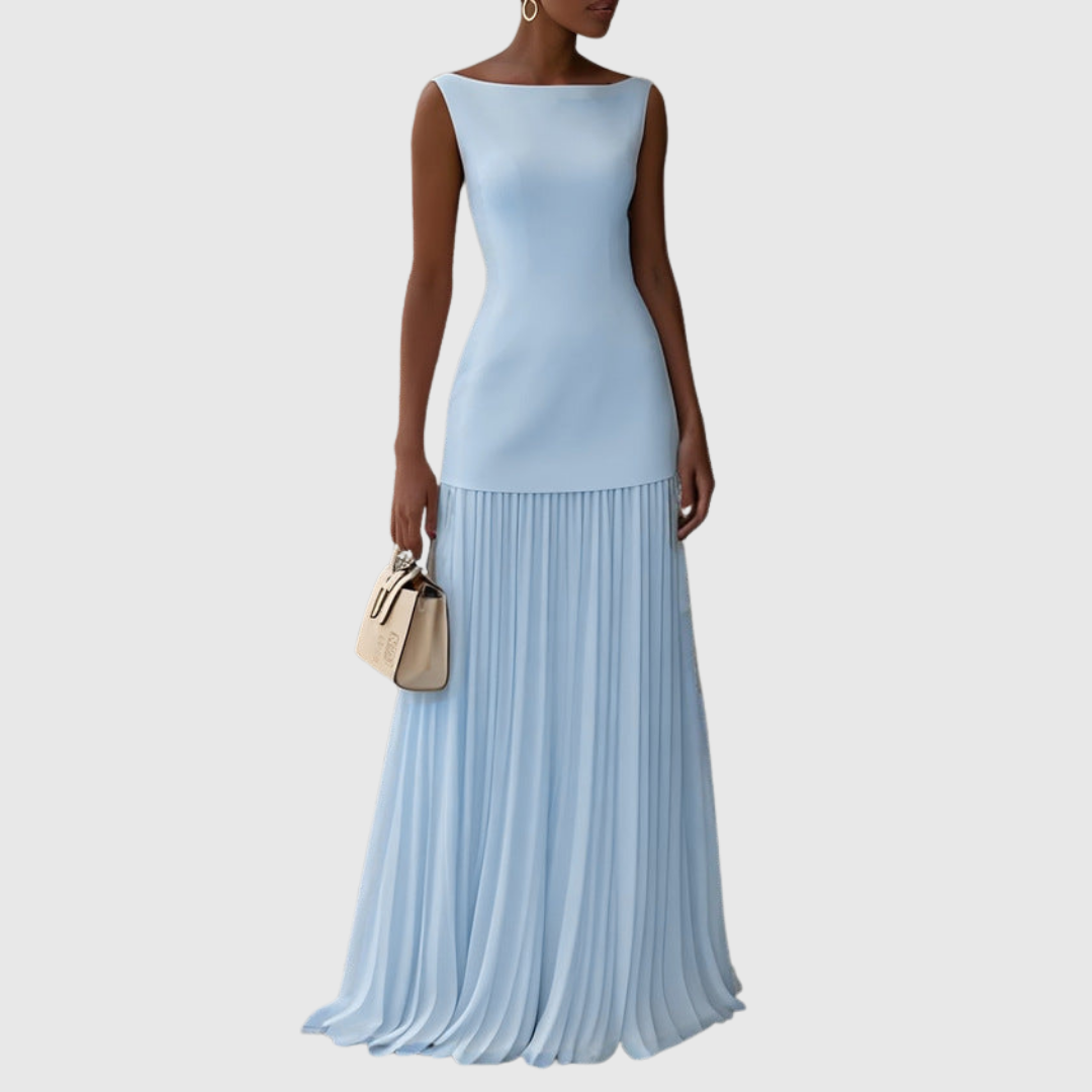 Julia – Elegant Pleated Evening Dress for Women - Image 4