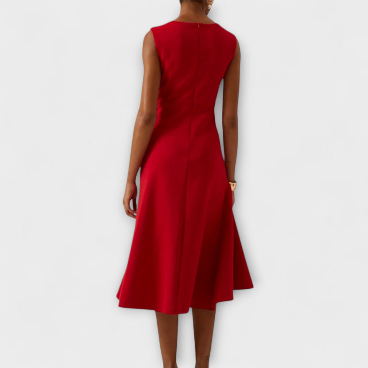 Lena – Women Draped Asymmetric Formal Dress - Image 13