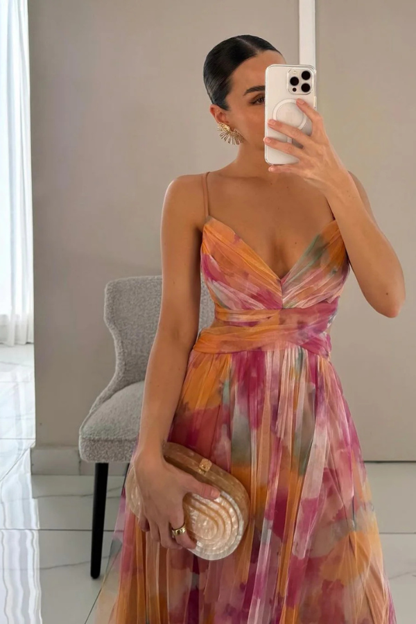 Nicole – Elegantes Maxikleid mit Falten für Damen - Image 4