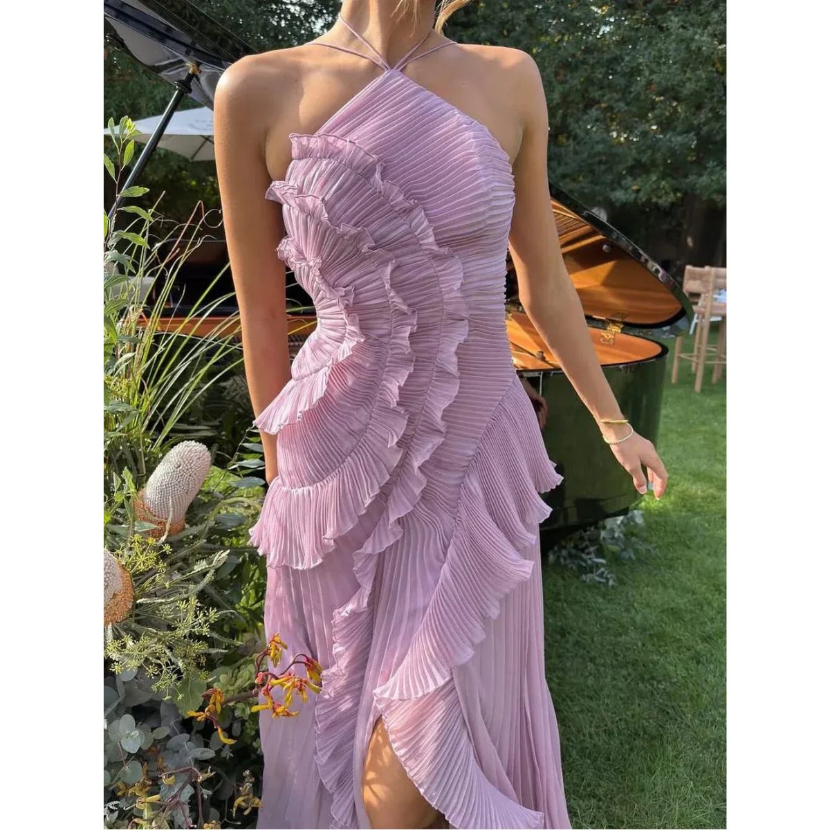 Emilia – Elegant Pleated Dress for Women - Image 9