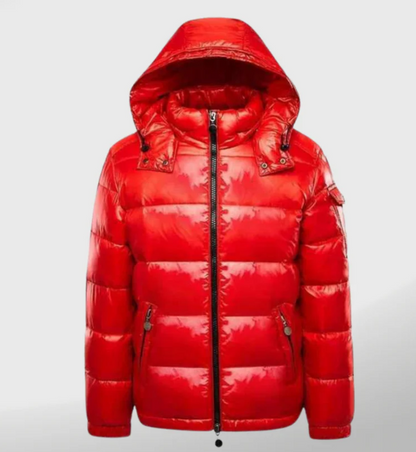 Dominik – Pikowana Kurtka Zimowa z Kapturem Dla Mężczyzn