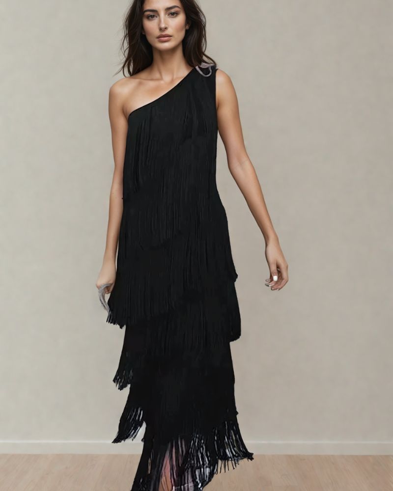 Annemarie – Elegant Fringe Dress for Women - Image 10