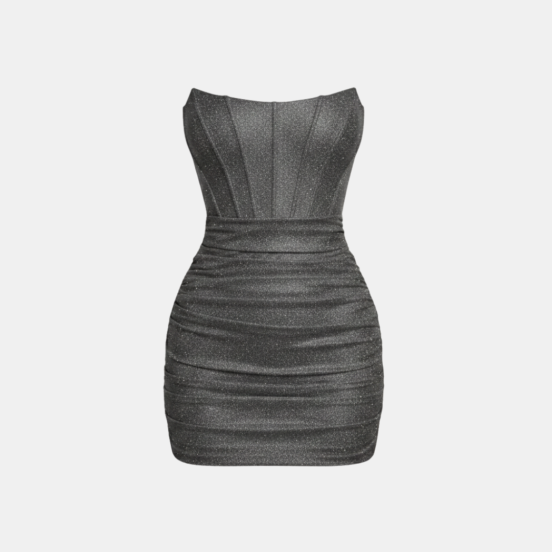 Marie – Serena Lurex Corset Mini Dress - Image 10