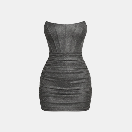 Marie – Serena Lurex Corset Mini Dress - Image 10