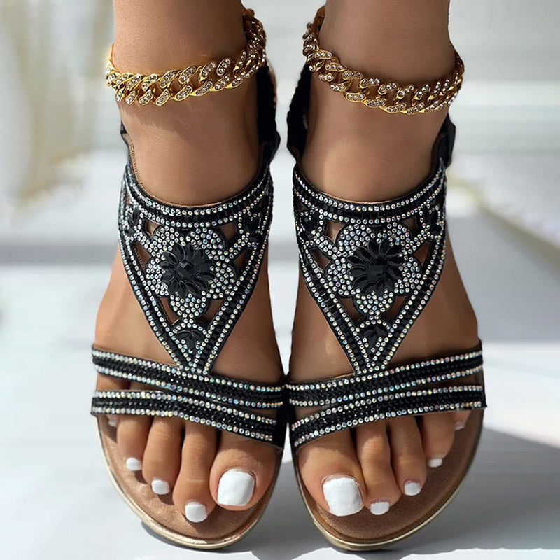 Selina – Elegant Embellished Sandals - Image 2