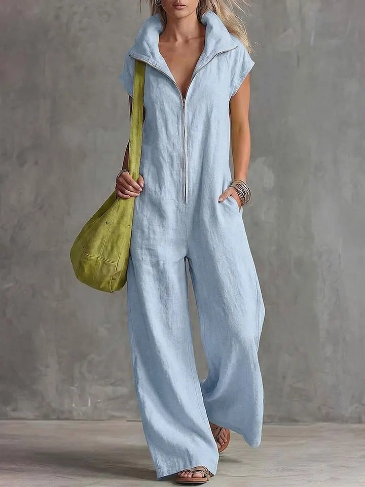 Daniela – Chic Loose Sleeveless Jumpsuit - Image 8