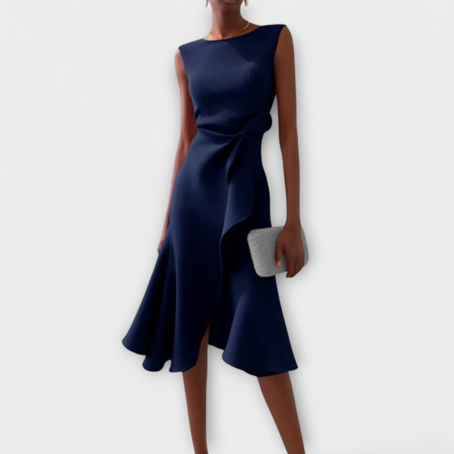 Lena – Asymmetrisches Abendkleid mit drapierten Einsätzen - Image 2