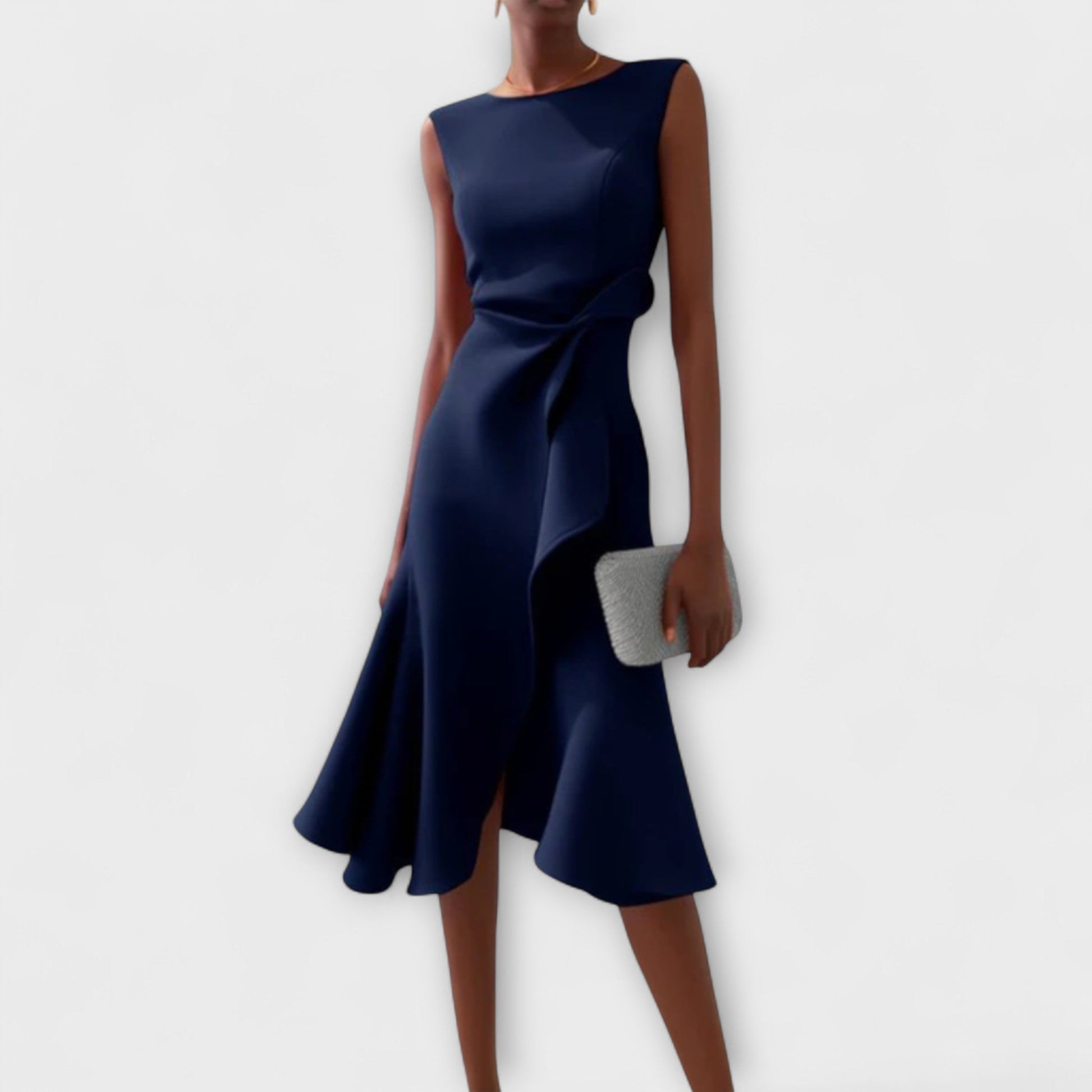 Lena – Asymmetrisches Abendkleid mit drapierten Einsätzen - Image 2