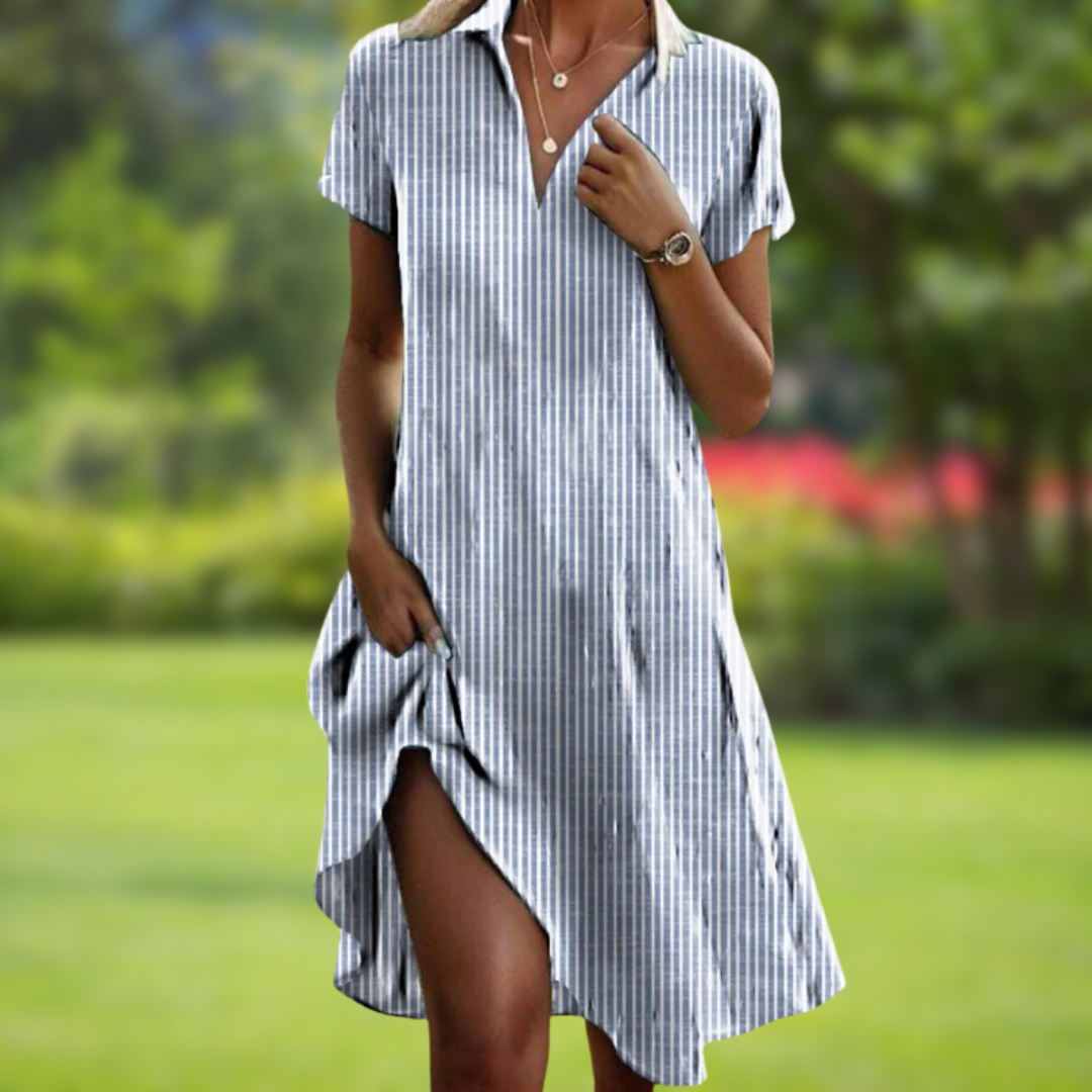 Christa – Women Floral Cocktail Dress - Image 4