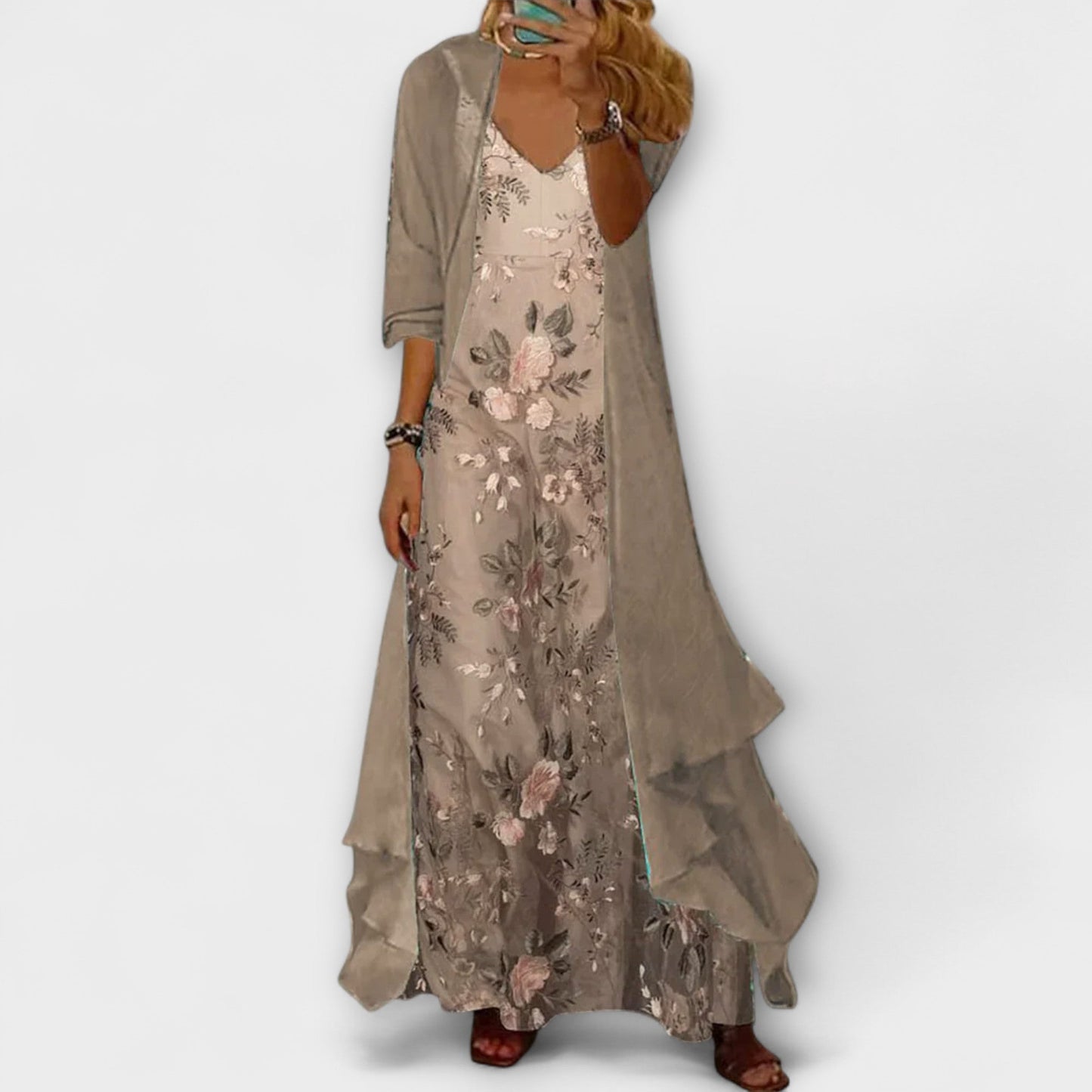 Mia – Maxikleid für Damen mit Blumenmuster - Image 2