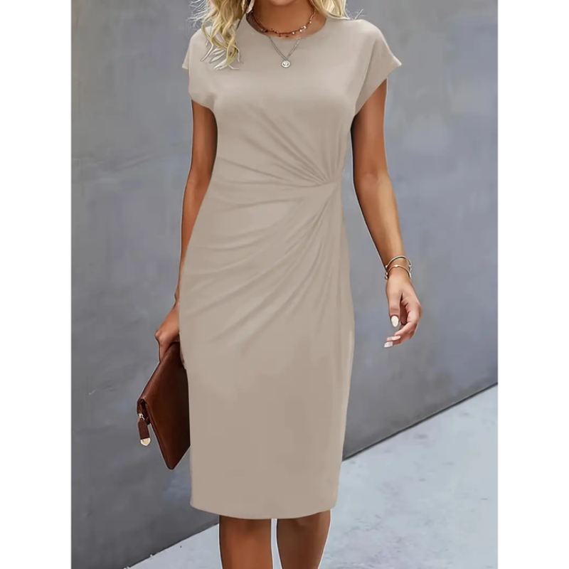 Isabel – Short-sleeved formal dress for women  - Image 3