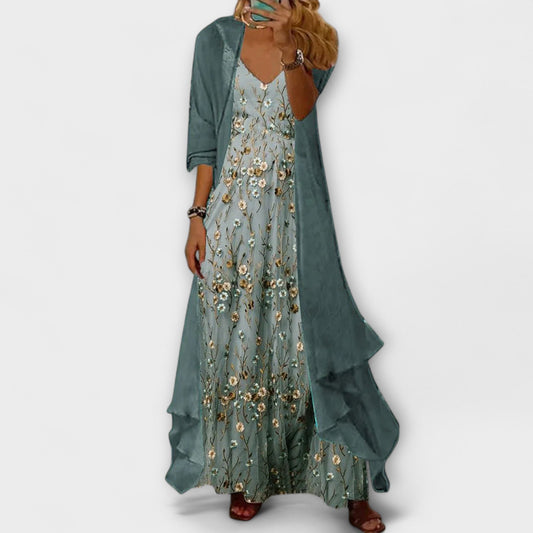 Mia – Maxikleid für Damen mit Blumenmuster - Image 1