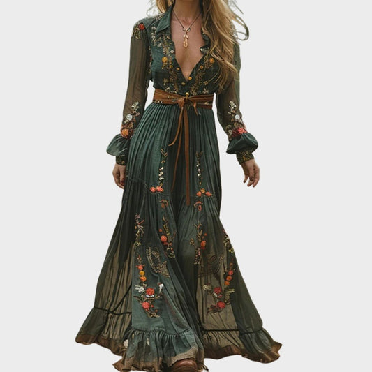 Lotte – Women Floral Print Maxi Dress - Image 1