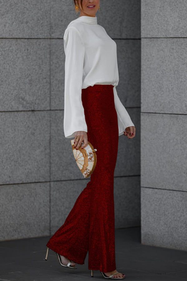 Anja – Flared Sequin Trousers for Women - Image 18