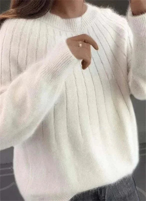 Agnieszka – Miękki Damski Sweter z Długim Rękawem