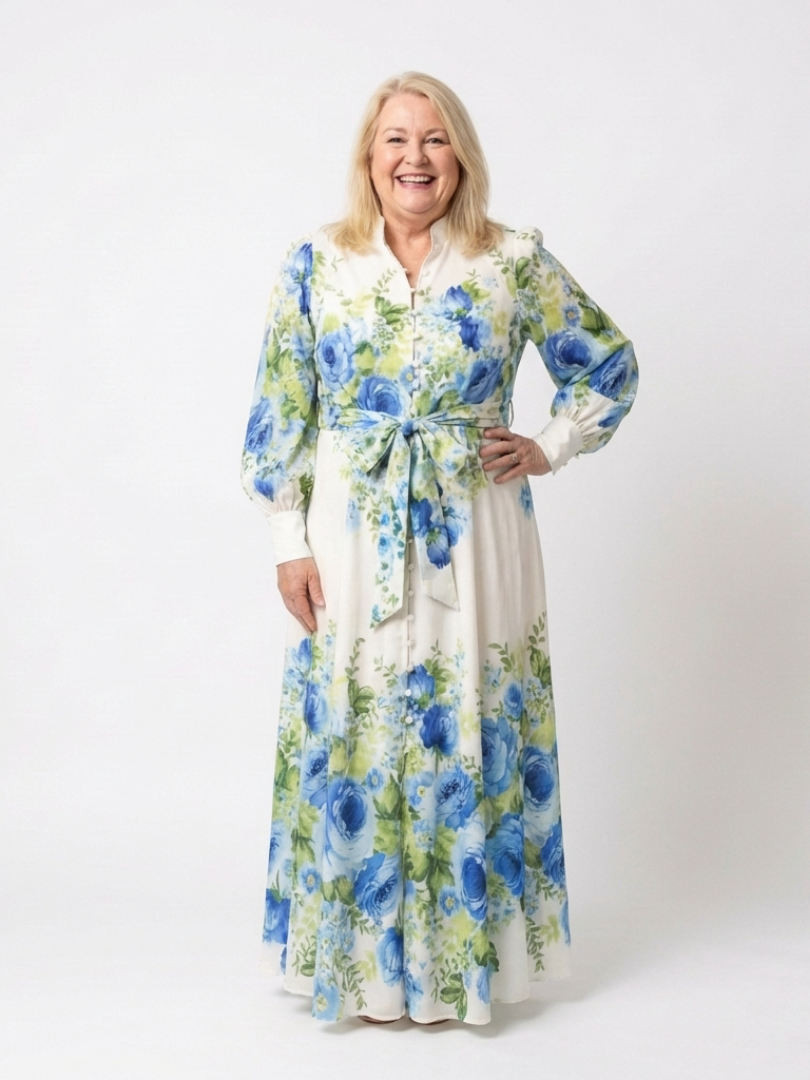 Clara – Elegant Long Sleeve Dress for Women - Image 3